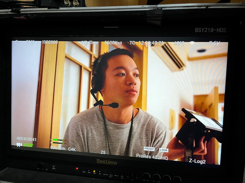 Tom Shucheng Yu on set